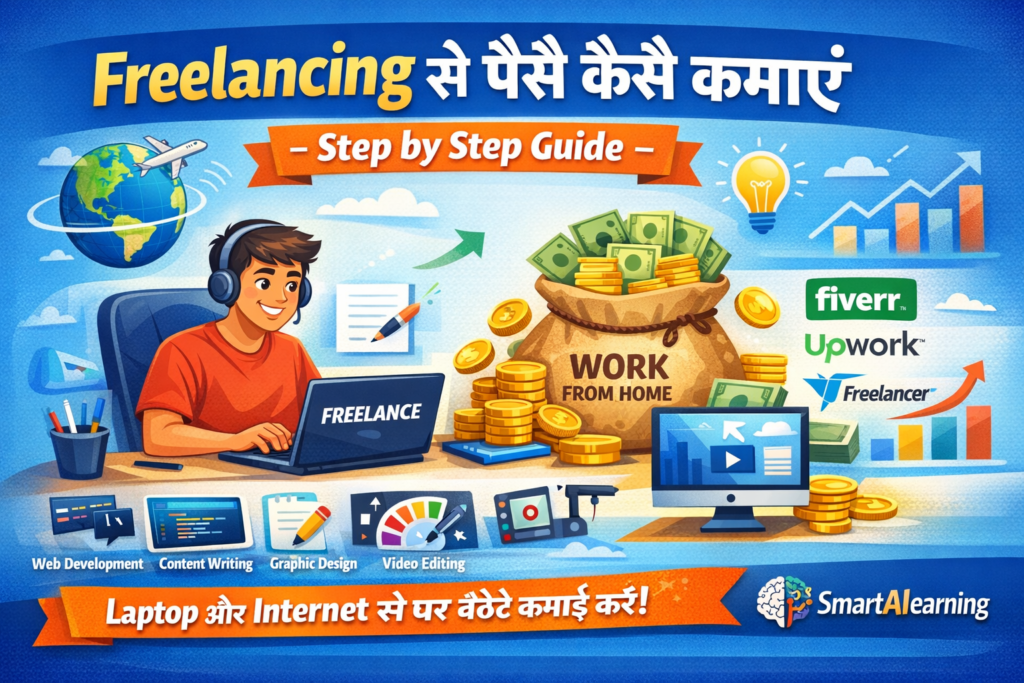 2026 में Freelancing से पैसे कैसे कमाएं – Beginners के लिए आसान Guide 2026 में freelancing से पैसे कैसे कमाएं – beginners के लिए आसान guide