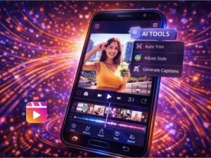 AI Se Instagram Reels Banakar Paise Kaise Kamaye (2026 Guide) AI tools se mobile par Instagram reels video edit karne ka concept