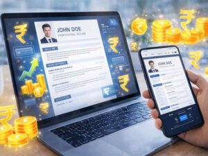 AI Se Resume Banakar Paise Kaise Kamaye Resume bana kar freelancing se online paise kamane ka concept