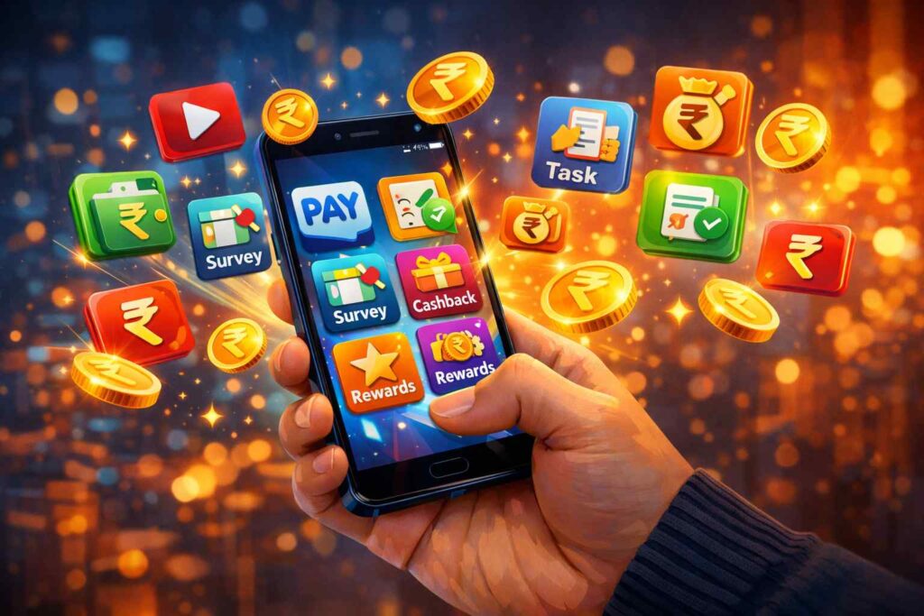 mobile apps ki madad se online paise kamane ka concept